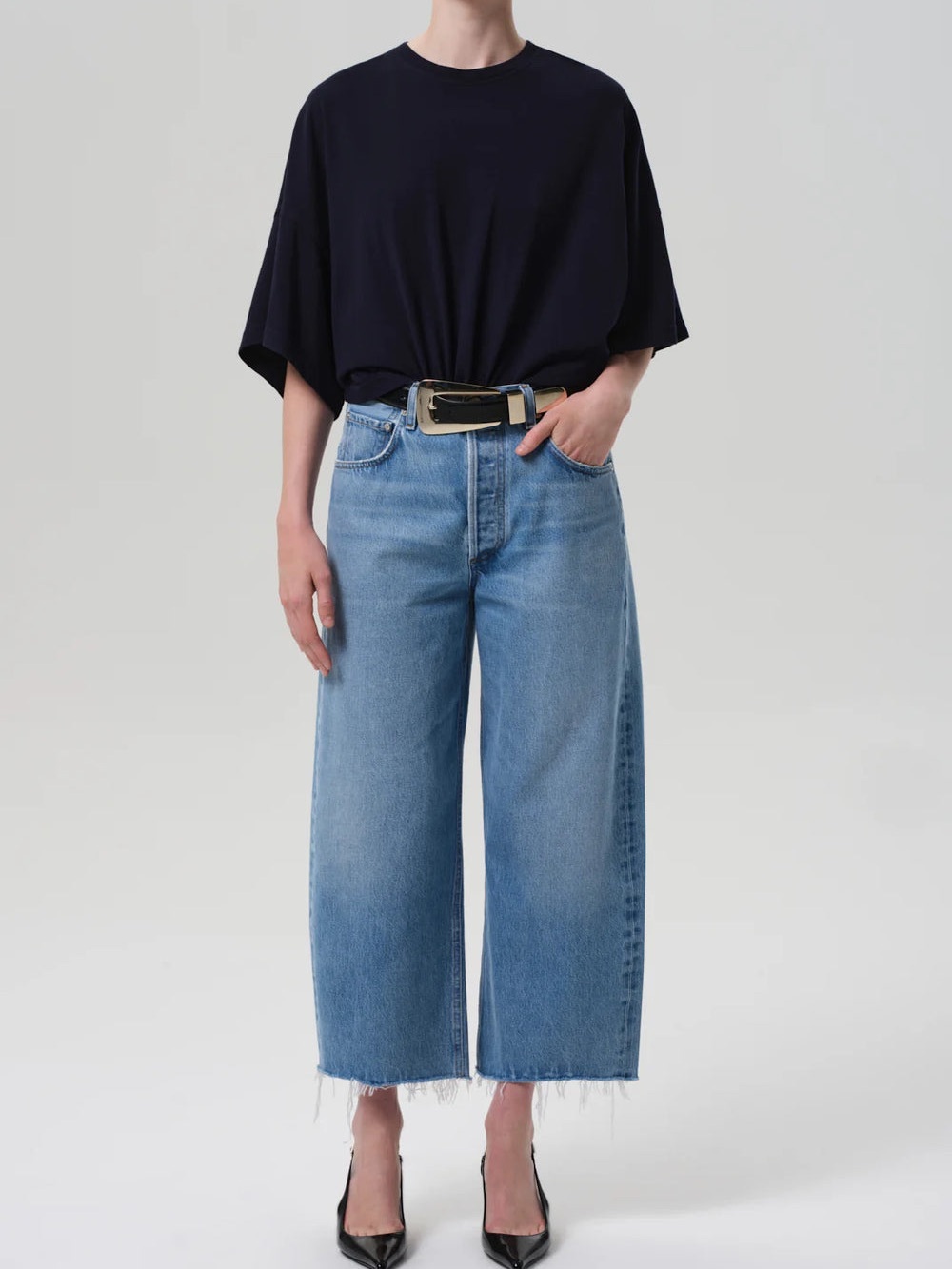 Citizens Of Humanity Ayla Raw Hem Crop “Corrin” Jeans - size 28 - NWT